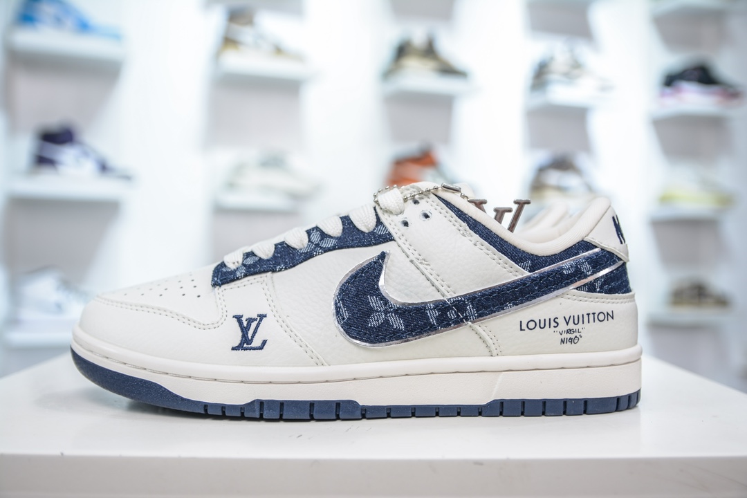 Nike SB Dunk Low x Louis Vuitton 白牛仔蓝 XB3802-360