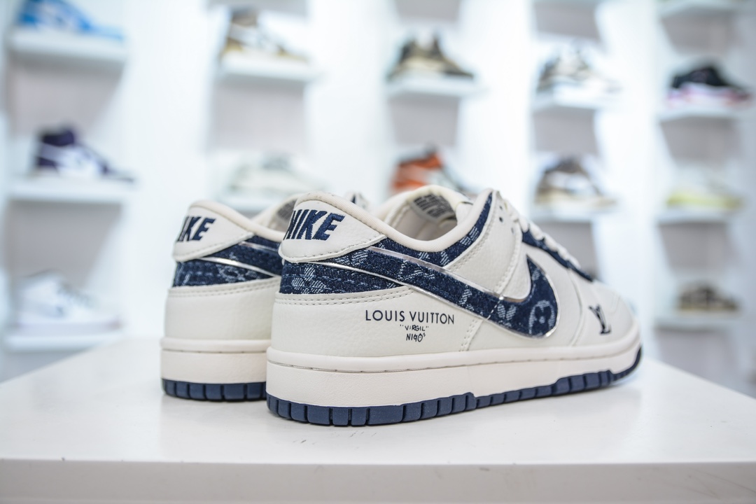 Nike SB Dunk Low x Louis Vuitton 白牛仔蓝 XB3802-360