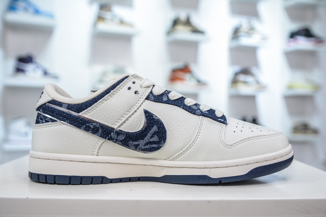 Nike SB Dunk Low x Louis Vuitton 白牛仔蓝 XB3802-360