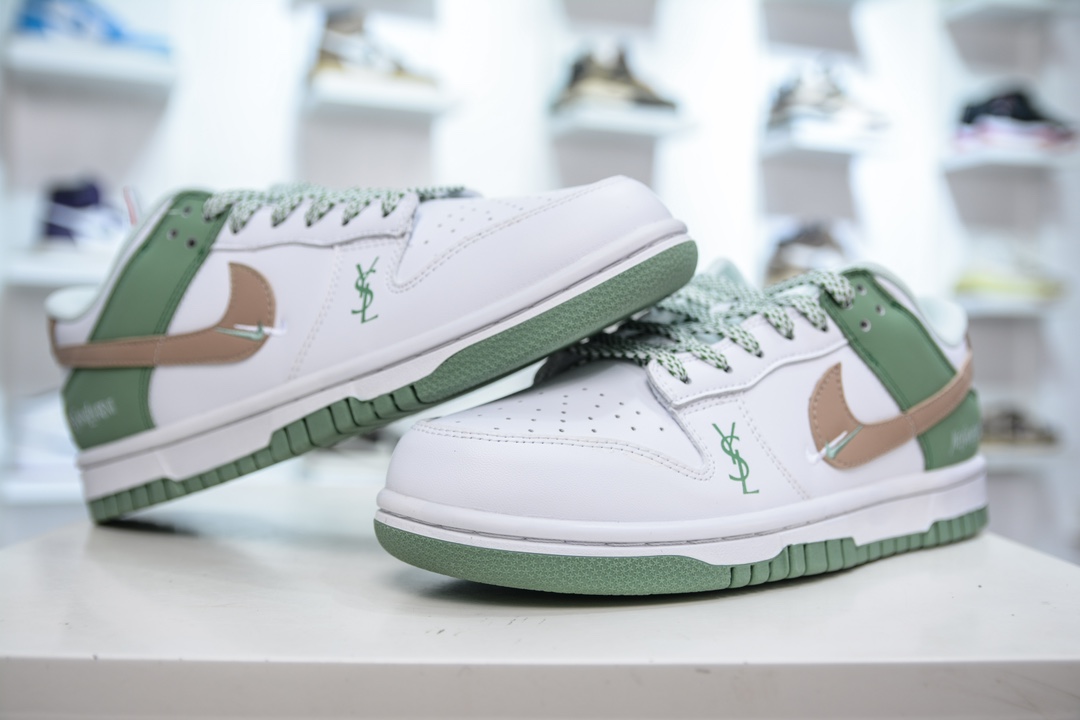 Nike SB Dunk Low x Yves Saint Laurent 圣罗兰白绿 GF2409-169