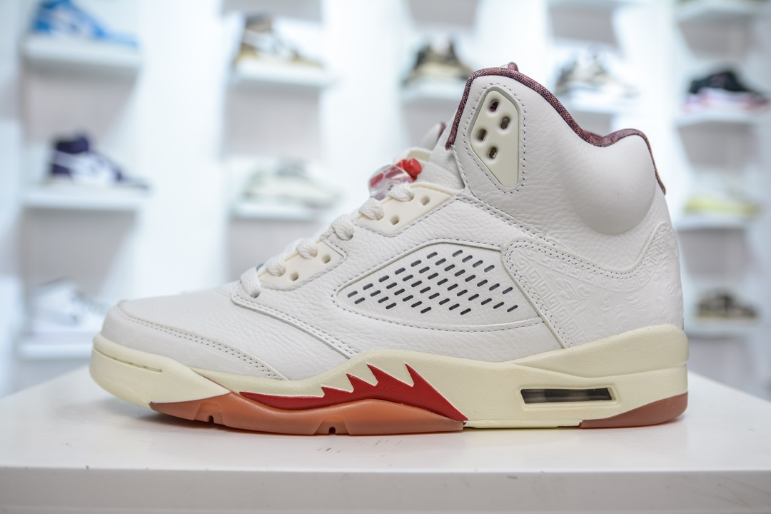 OG纯原 Jordan Air Jordan 5 AJ5红绿鸳鸯雕刻版 HF8833-100