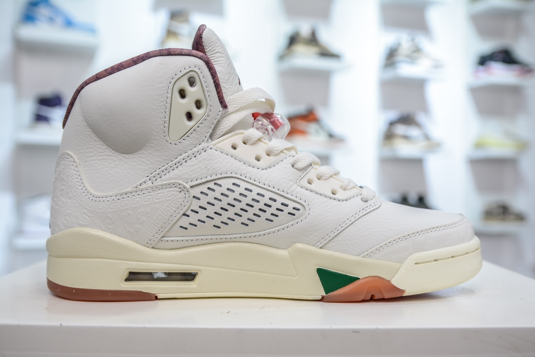 OG纯原 Jordan Air Jordan 5 AJ5红绿鸳鸯雕刻版 HF8833-100