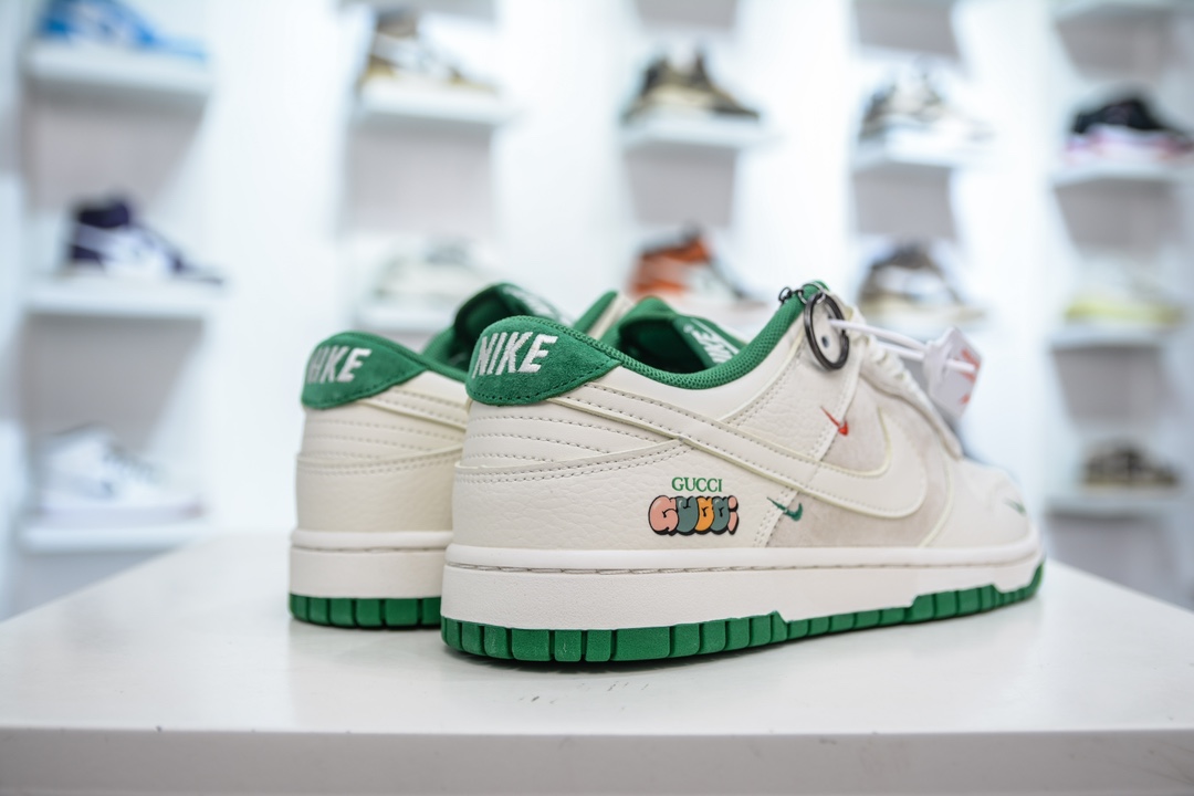 Nike SB Dunk Low x GUCCI 白绿三小钩 KK1688-052