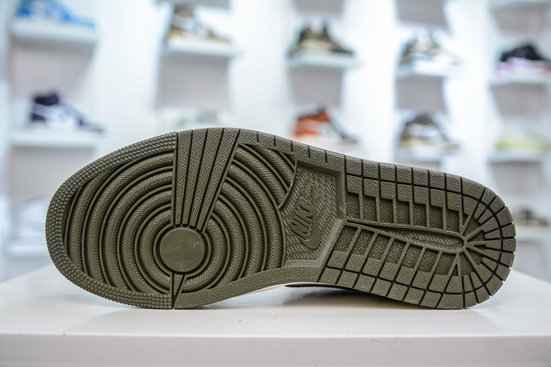 Air Jordan 1 Low 黑白绿 553558-092