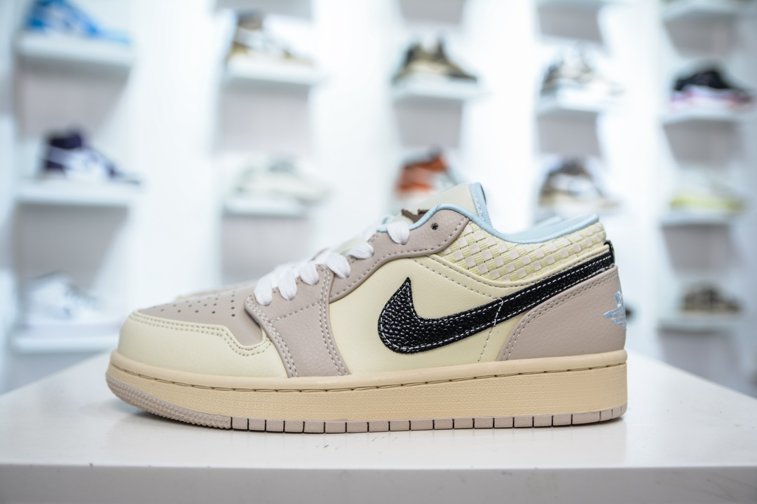 Air Jordan 1 Low 米棕编织 HQ3440-101