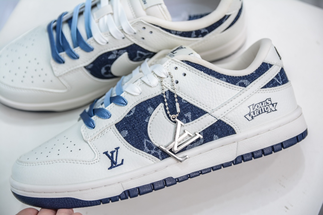 Nike SB Dunk Low x Louis Vuitton 白藏蓝牛仔 XB3802-359