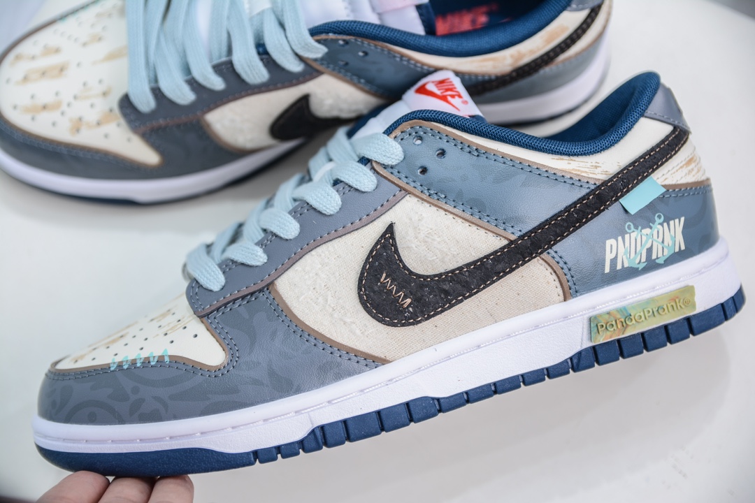 YC纯原 礼盒版 Nike Dunk Low 航海时代 探浪寻 米蓝黑 DD1391-400