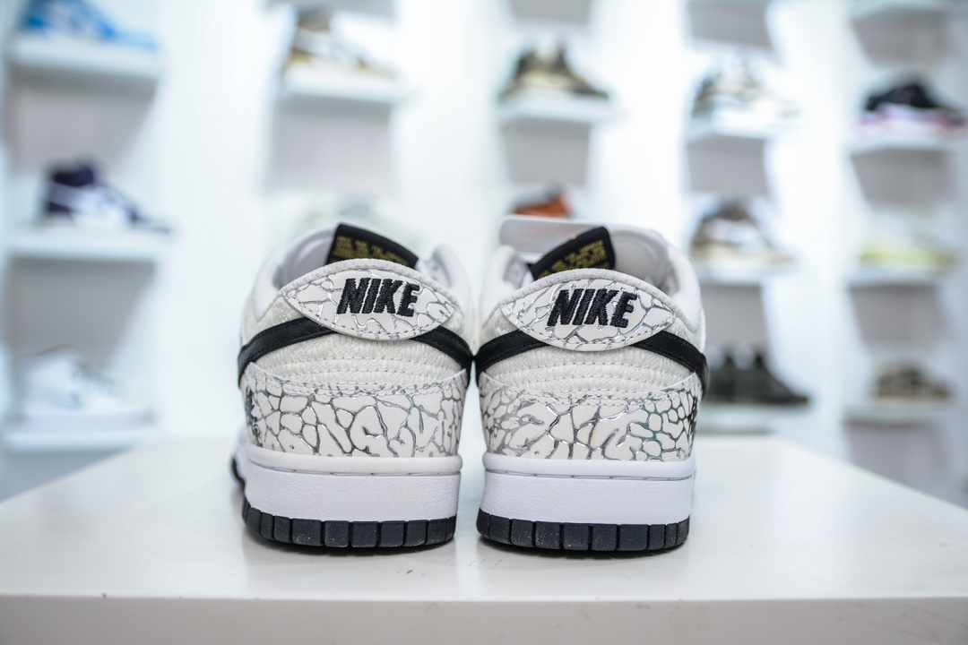 Nike SB Dunk Low 黑神话悟空 白黑小钩 流银爆裂纹 LW1818-105