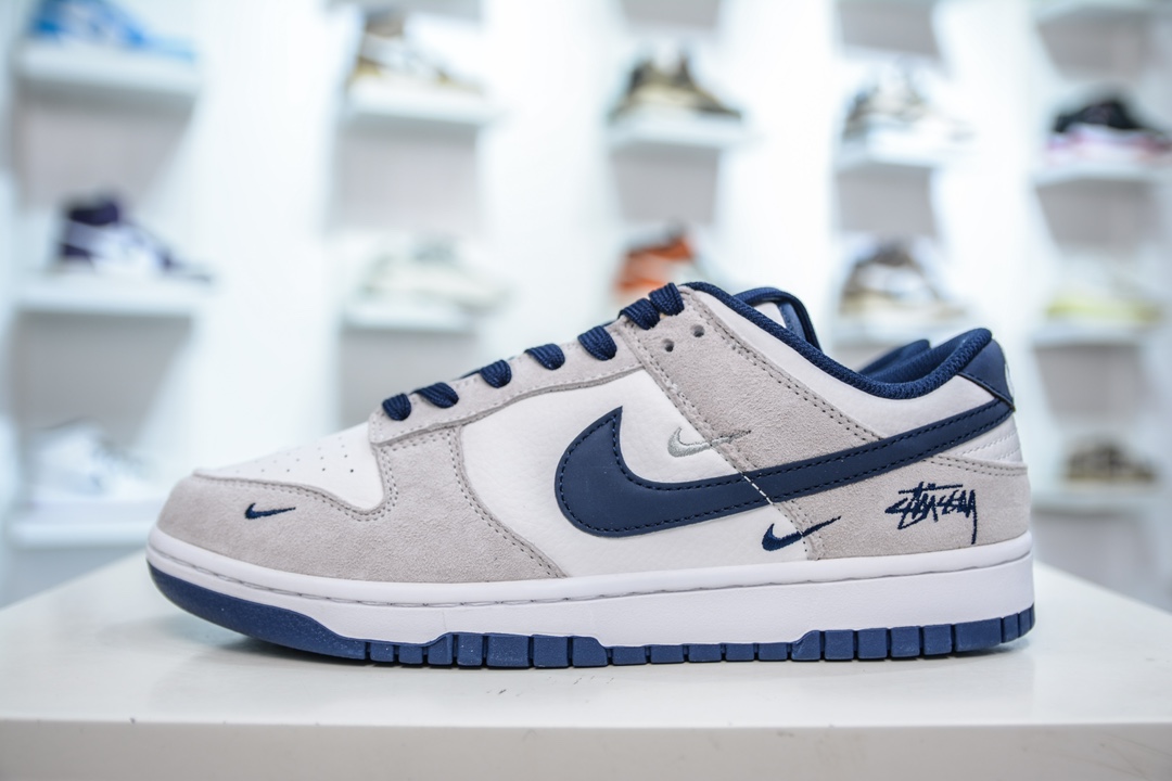 Nike SB Dunk Low x Stussy 白灰蓝三小钩 KK1888-003