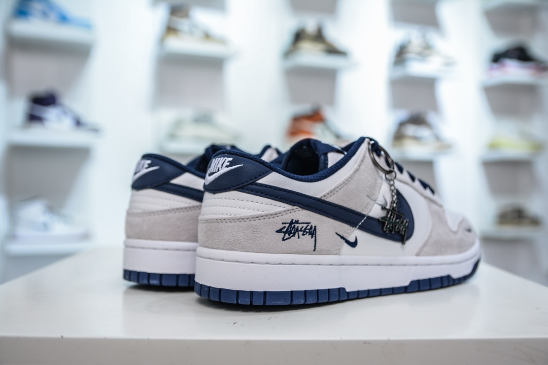 Nike SB Dunk Low x Stussy 白灰蓝三小钩 KK1888-003