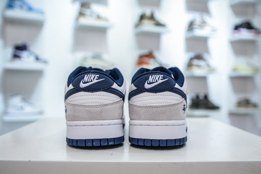 Nike SB Dunk Low x Stussy 白灰蓝三小钩 KK1888-003