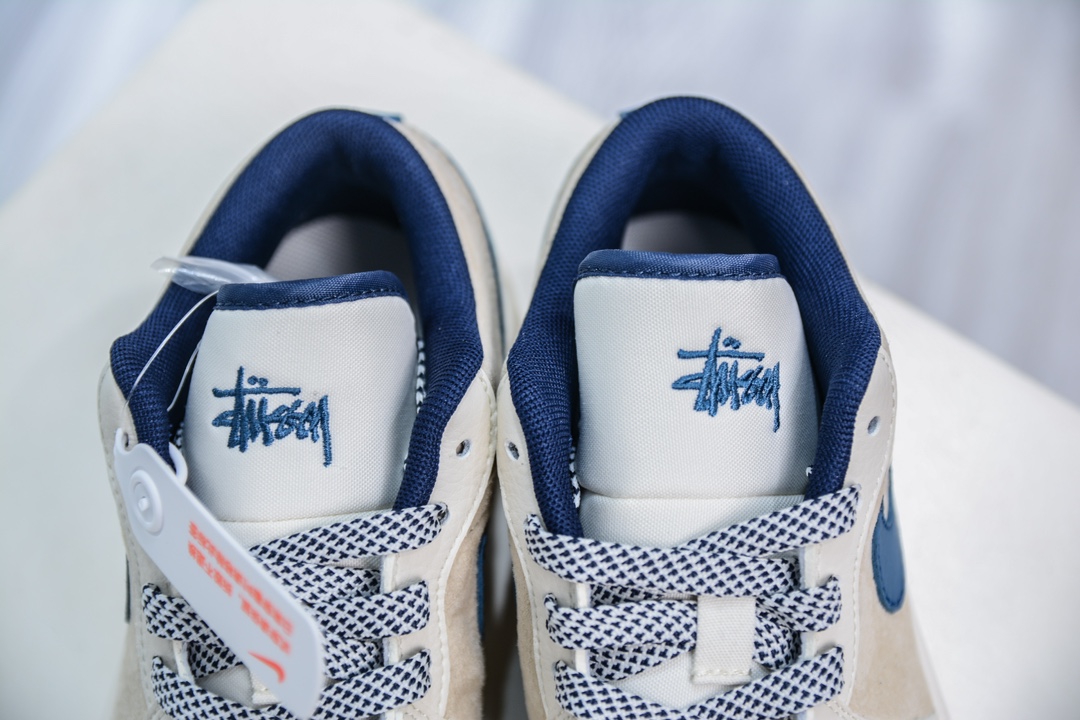 Air Jordan 1 Retro Low x Stussy 斯图西-米白深蓝   SJ9950-027