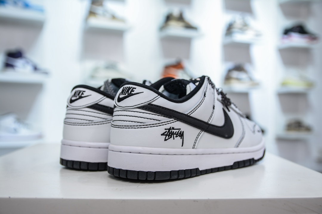 Nike SB Dunk Low x Stussy 斯图西白黑满天星   FC1688-137