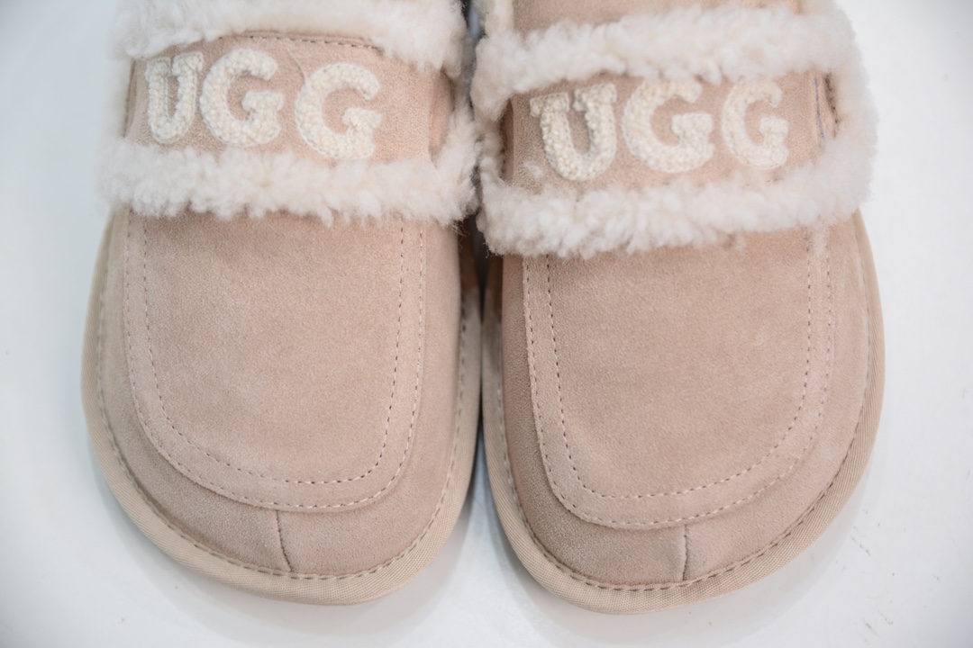 UGG W Classic Coquette Clog Slipper II 科凯特2.0系列时尚居家穆勒风包头舒适保暖露跟半拖鞋 OB938/SAND