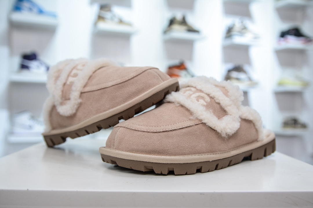 UGG W Classic Coquette Clog Slipper II 科凯特2.0系列时尚居家穆勒风包头舒适保暖露跟半拖鞋 OB938/SAND