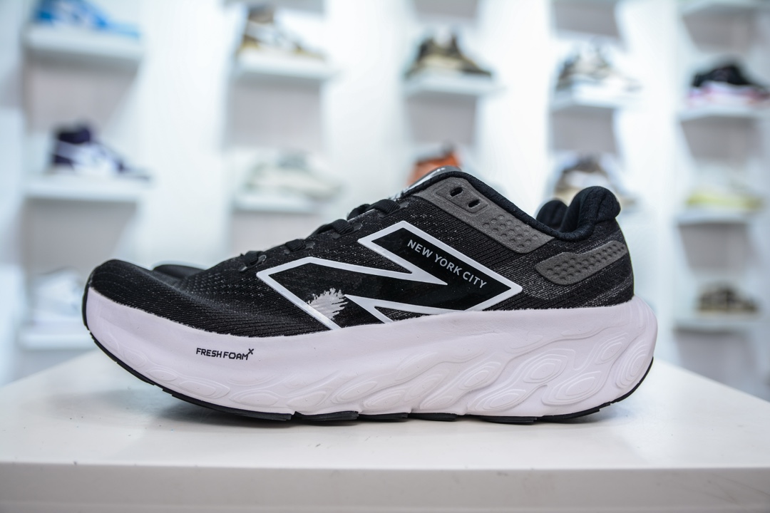 F版 New Balance Fresh Foam X 1080V13 系列低帮轻量化厚底健身休闲运动慢跑鞋 M1080B13