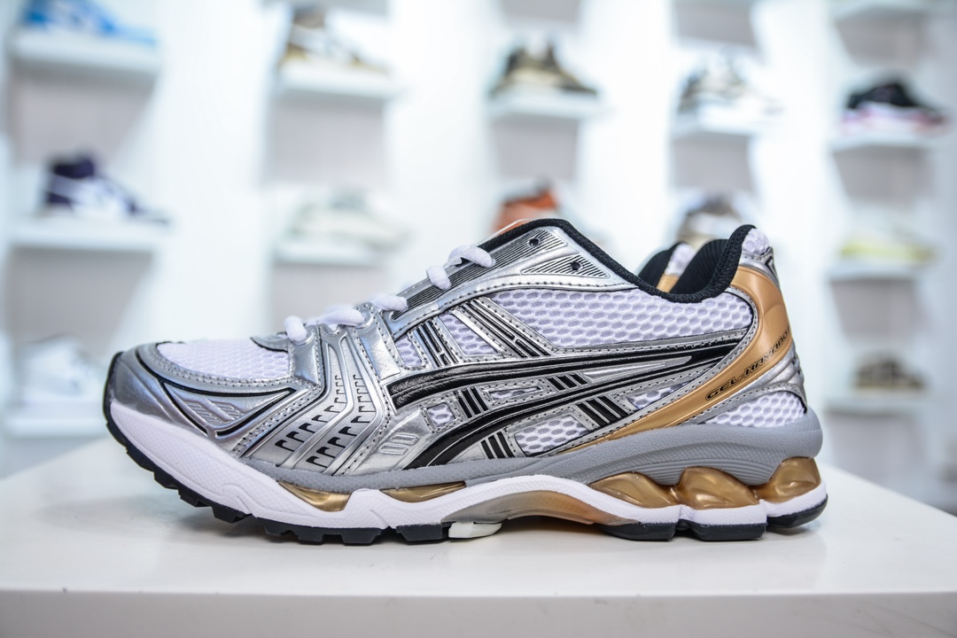 Asics Gel-Kayano 14 版本 亚瑟士运动休闲透气专业跑鞋  1201A019-102