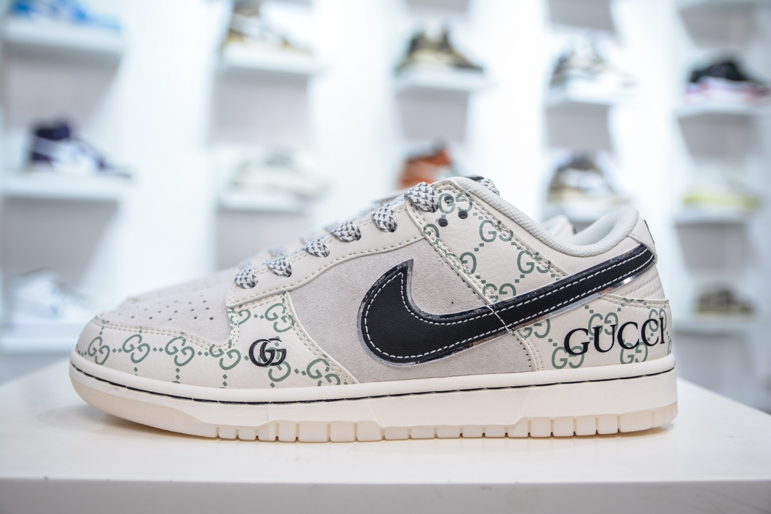 Nike SB Dunk Low x GUCCI 米黑满天星  XY1688-014