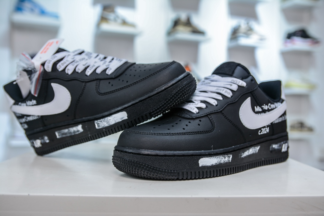 HY版 Nike Air Force 1 Low 07 黑武士 告白书 CW2288-017