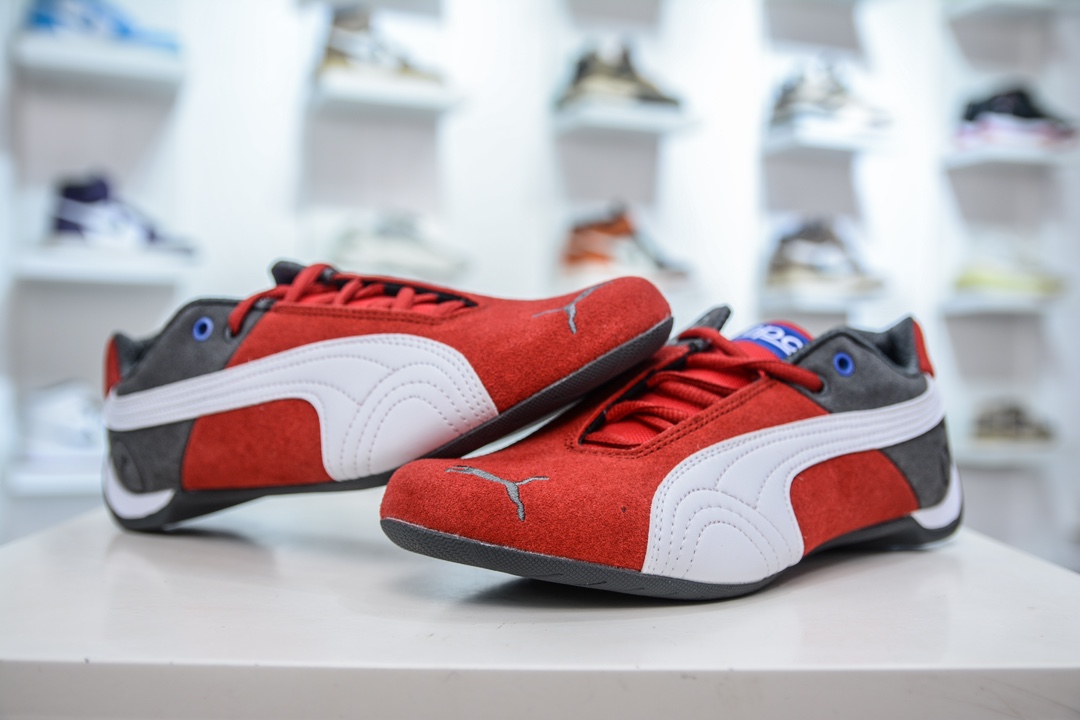 PUMA Future x SPARCO 联名皮革牛皮织物圆头休闲鞋 307936-06