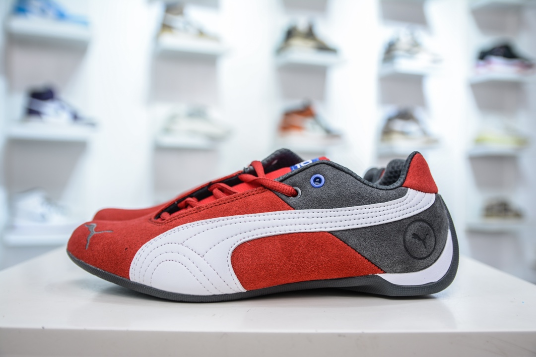 PUMA Future x SPARCO 联名皮革牛皮织物圆头休闲鞋 307936-06