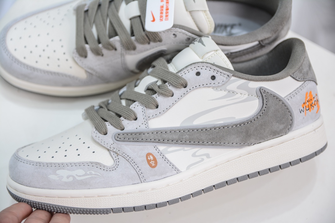 Travis Scott x Nike Air Jordan 1 Low 黑神话悟空 米浅棕 Air Jordan 1 Low 反转米浅棕倒钩 DM6688-610