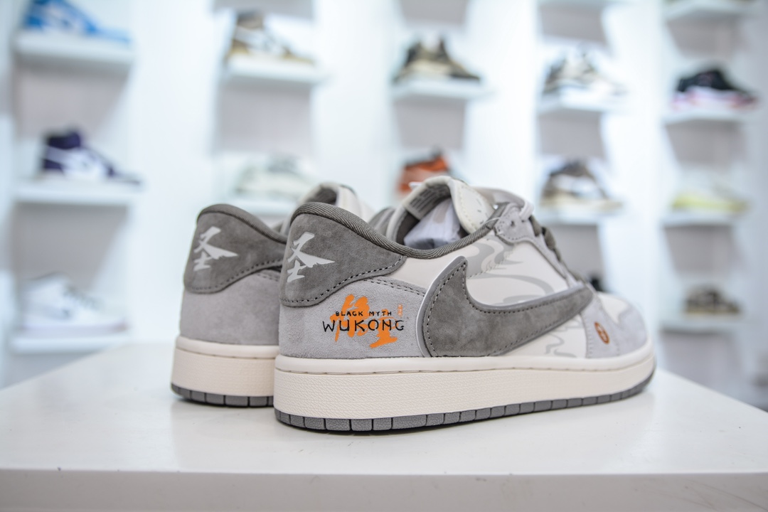 Travis Scott x Nike Air Jordan 1 Low 黑神话悟空 米浅棕 Air Jordan 1 Low 反转米浅棕倒钩 DM6688-610