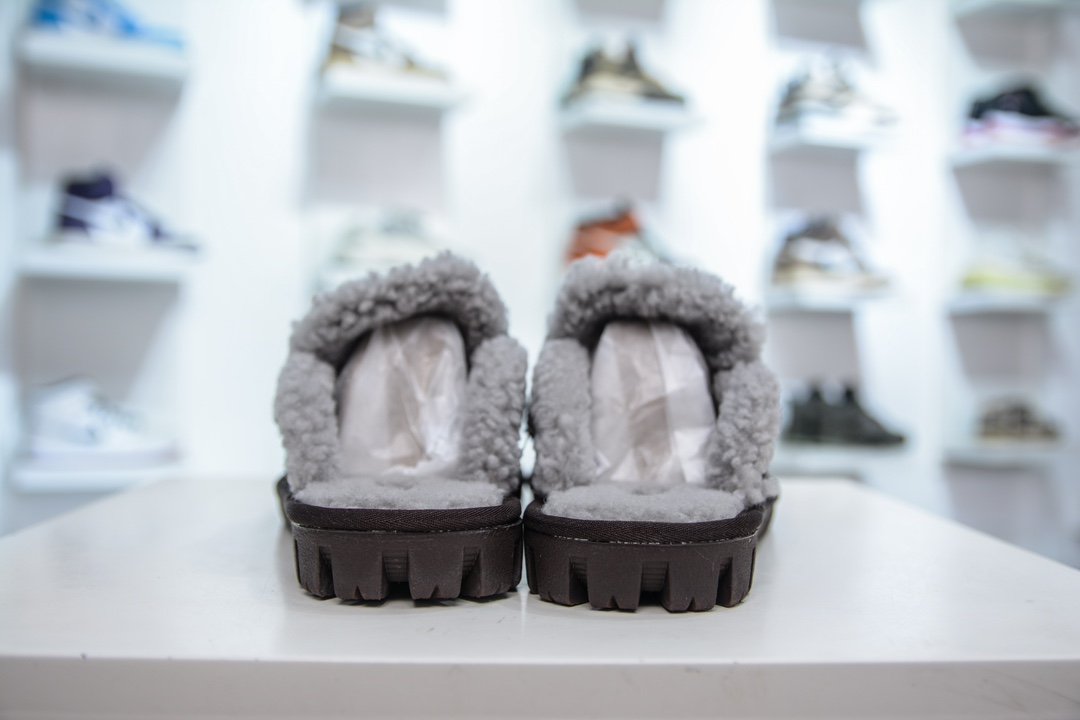 UGG W Classic Coquette Clog Slipper II 科凯特2.0系列时尚居家穆勒风包头舒适保暖露跟半拖鞋 OB938/CHOCOLATE