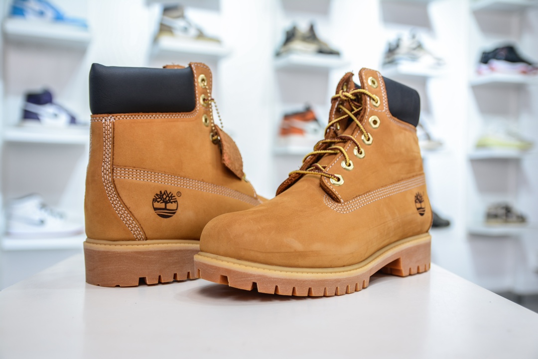 多版本供应 Timberland 天伯伦/经典款高帮7孔 黄色 10061