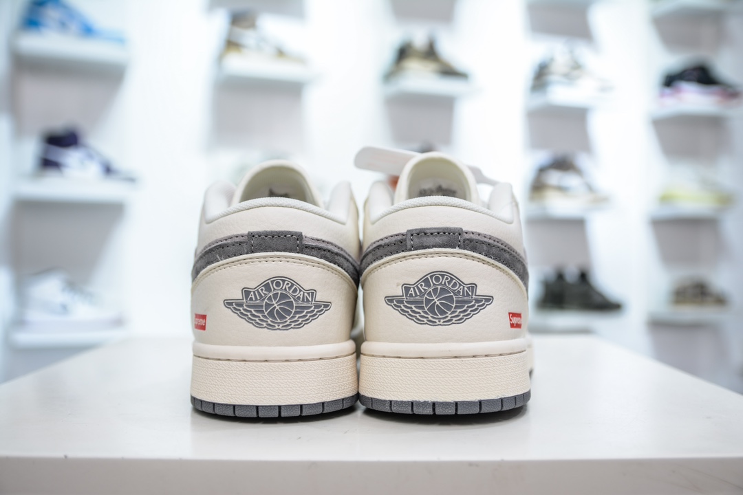 Air Jordan 1 Retro Low x Supreme 米灰小钩 SJ9950-030