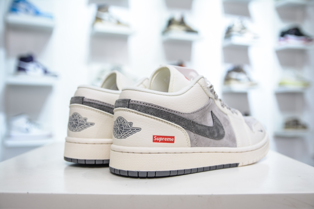 Air Jordan 1 Retro Low x Supreme 米灰小钩 SJ9950-030