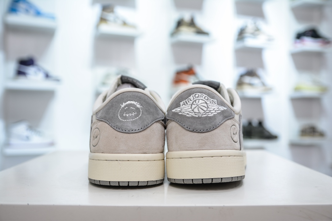 Travis Scott x Nike Air Jordan 1 Low x Fragment Design 米灰 JH6088-612