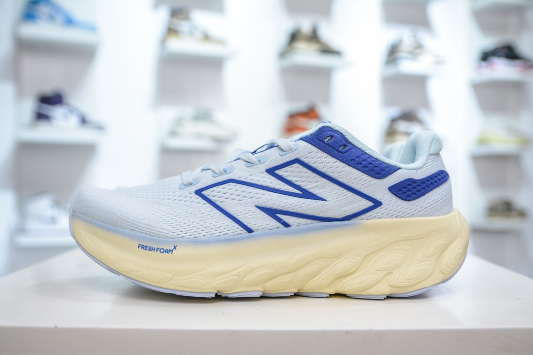 F版 New Balance Fresh Foam X 1080V13 系列低帮轻量化厚底健身休闲运动慢跑鞋 M1080L13