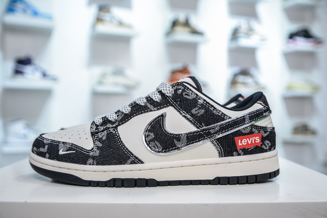 Nike SB Dunk Low x Levi’s 李维斯联名-白黑牛仔布满天星 XX2025-109