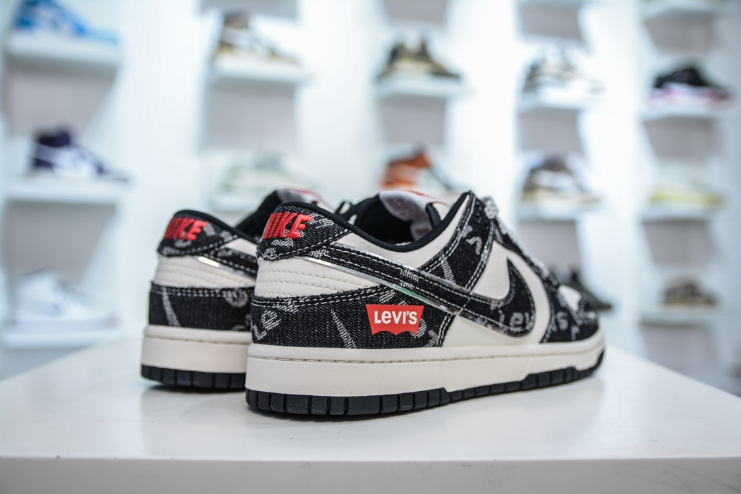 Nike SB Dunk Low x Levi's 李维斯联名-白黑牛仔布满天星 XX2025-109