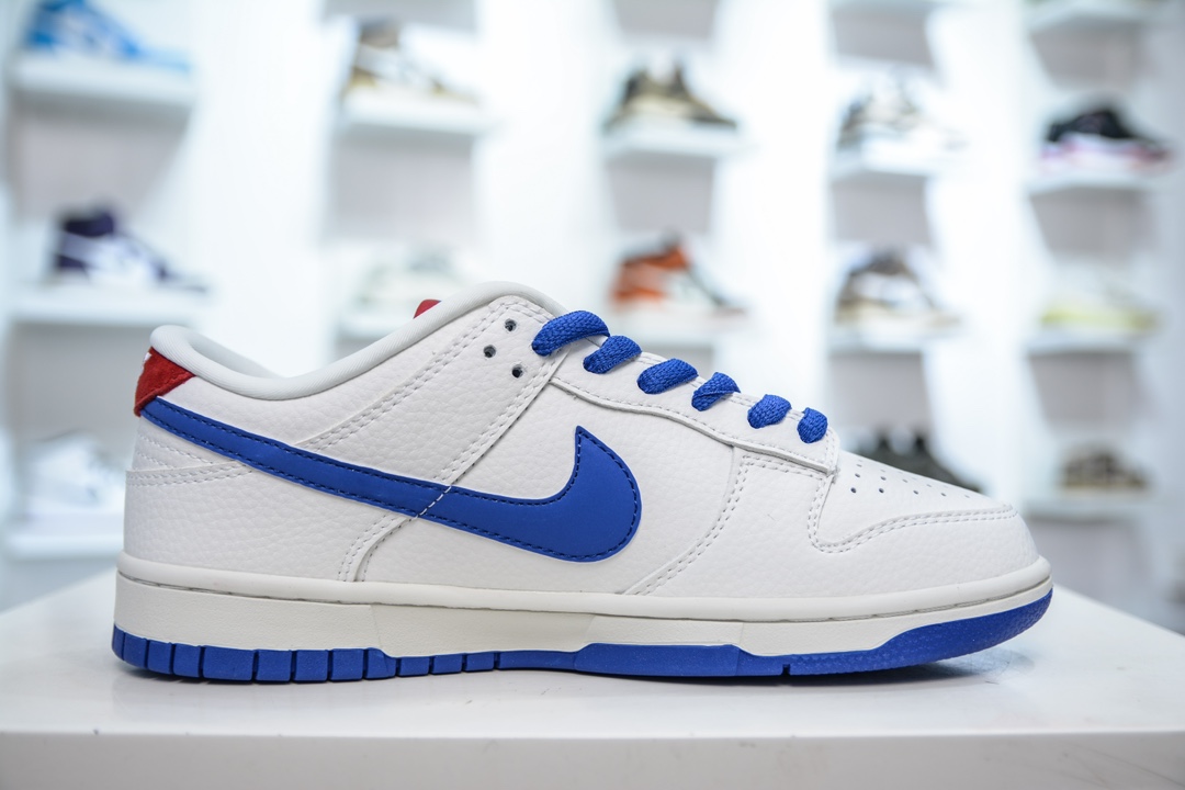 Nike SB Dunk Low x Champion 冠军联名-白蓝红小钩 KK1333-001