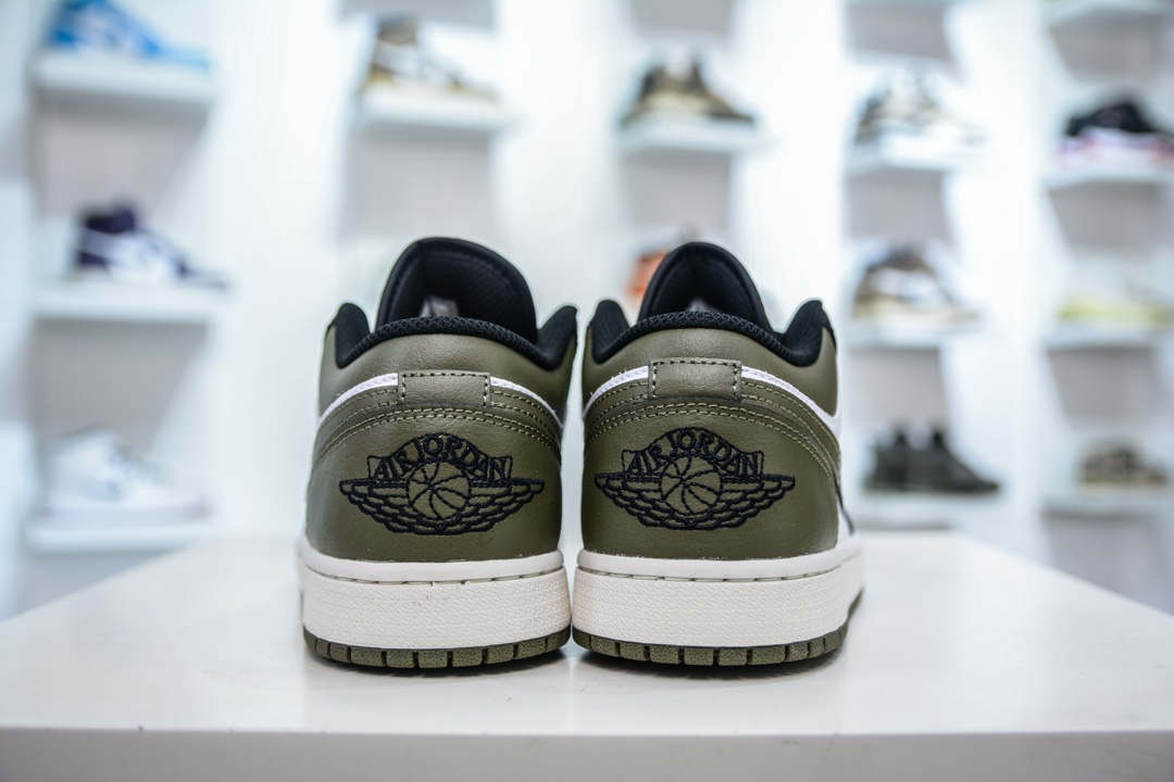 DT纯原 Nike Air Jordan AJ1 Low 低帮 白黑绿 553558-092