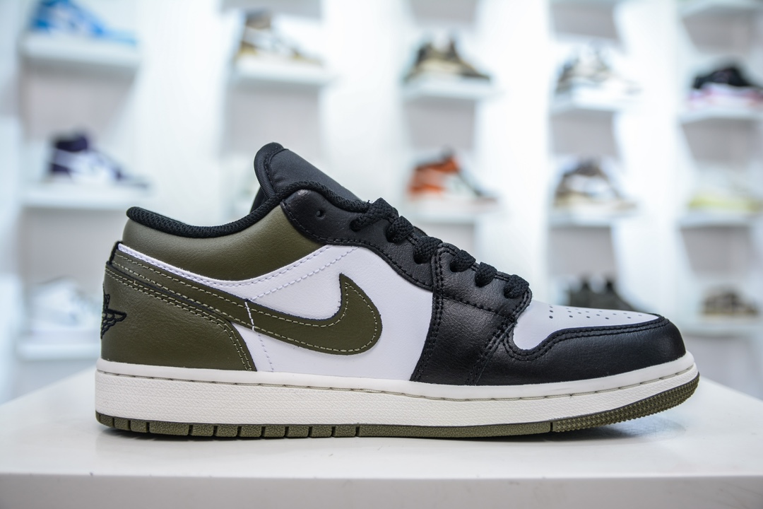 DT纯原 Nike Air Jordan AJ1 Low 低帮 白黑绿 553558-092