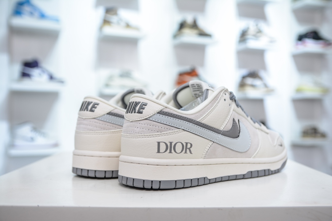 Dior x Nike Dunk 迪奥联名-米白灰深灰双勾 XD6188-042