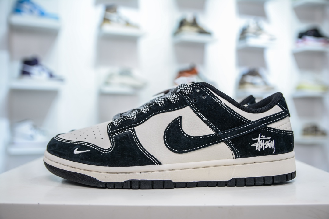 Nike SB Dunk Low x Stussy 斯图西联名-米黑满天星 BB9898-008