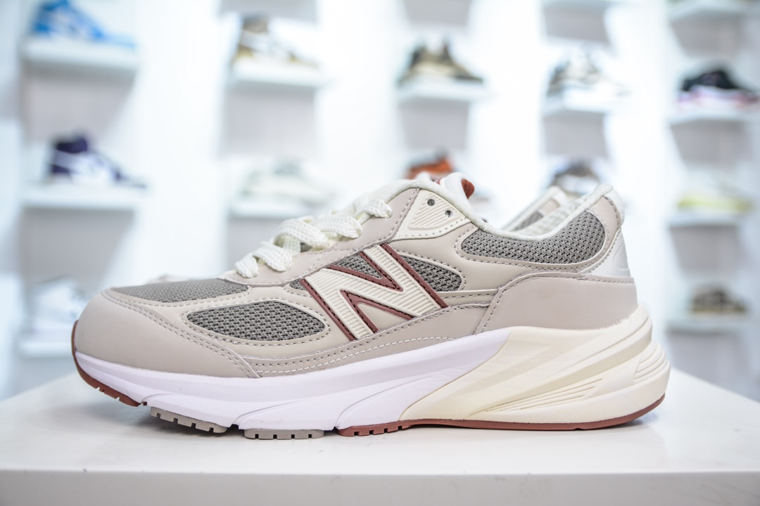 New Balance x Loro Piana NB990 V6系列 美产元祖灰色复古休闲跑步鞋 U990LP6