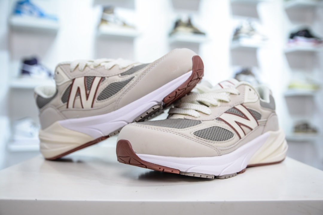 New Balance x Loro Piana NB990 V6系列 美产元祖灰色复古休闲跑步鞋 U990LP6