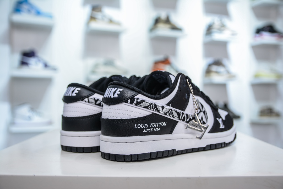 Nike SB Dunk Low“LV联名 萌萌熊猫” 周年高端定制 低帮休闲板鞋 JH8035-929