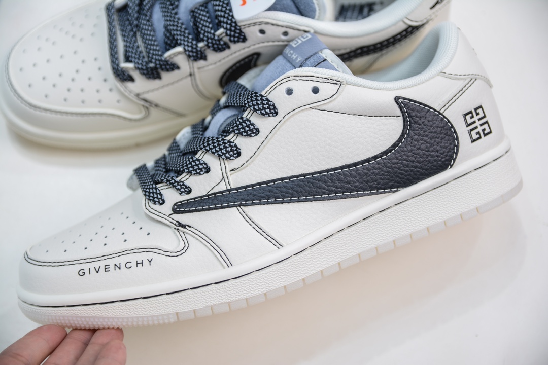 TS x Air Jordan AJ1 Low x Givenchy 倒钩低帮联名纪梵希定制配色 XY2688-111