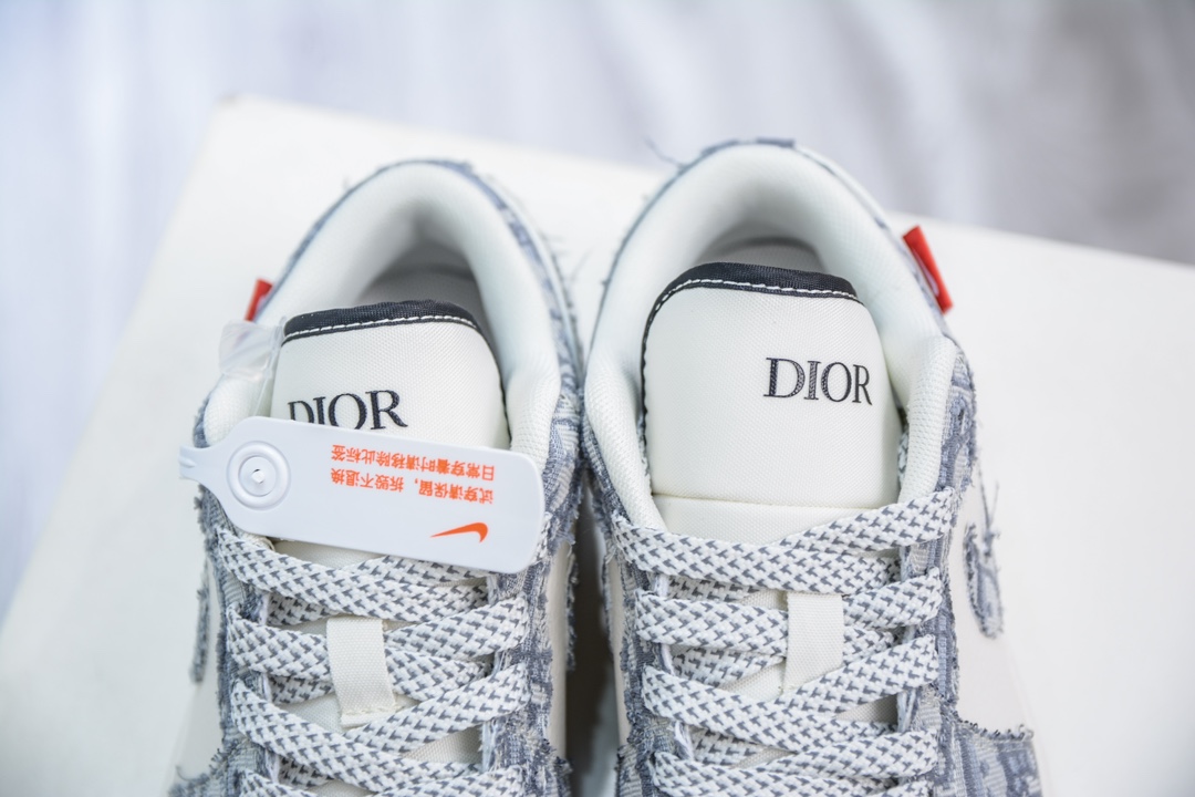 Dior x Air Jordan 1 Low 迪奥联名-深灰白牛仔印花 SJ9950-037