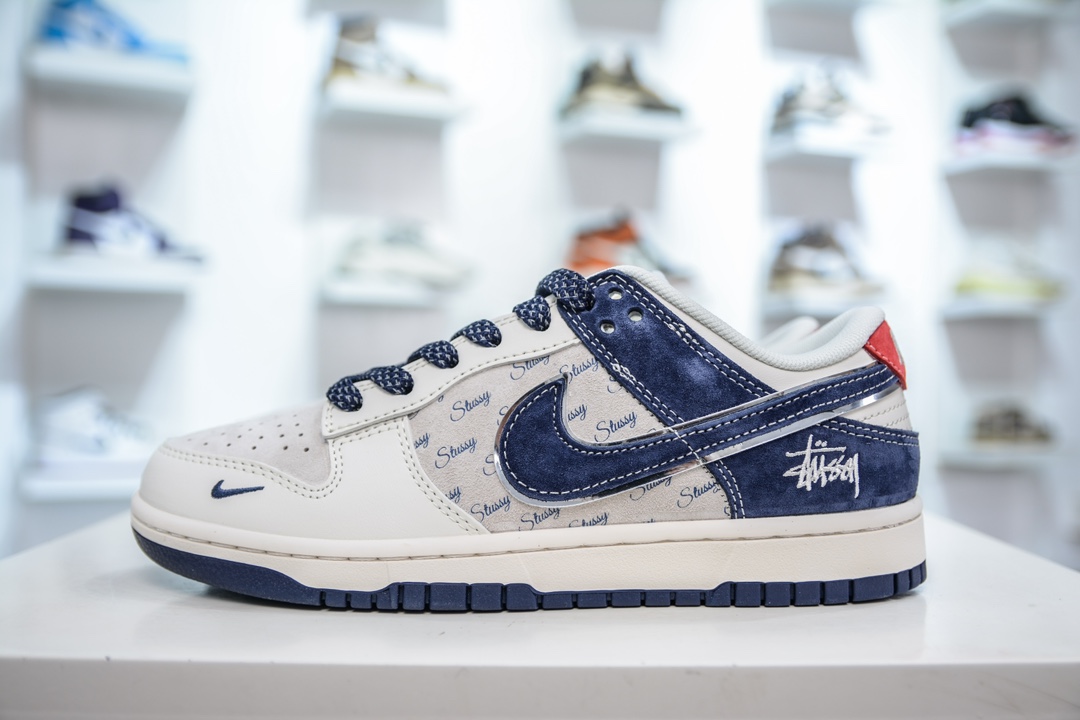 Nike SB Dunk Low x Stussy 斯图西联名-猪八米灰蓝 XX2025-609