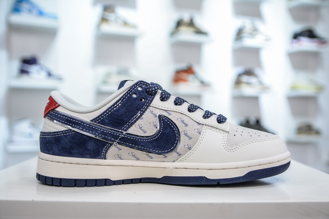 Nike SB Dunk Low x Stussy 斯图西联名-猪八米灰蓝 XX2025-609