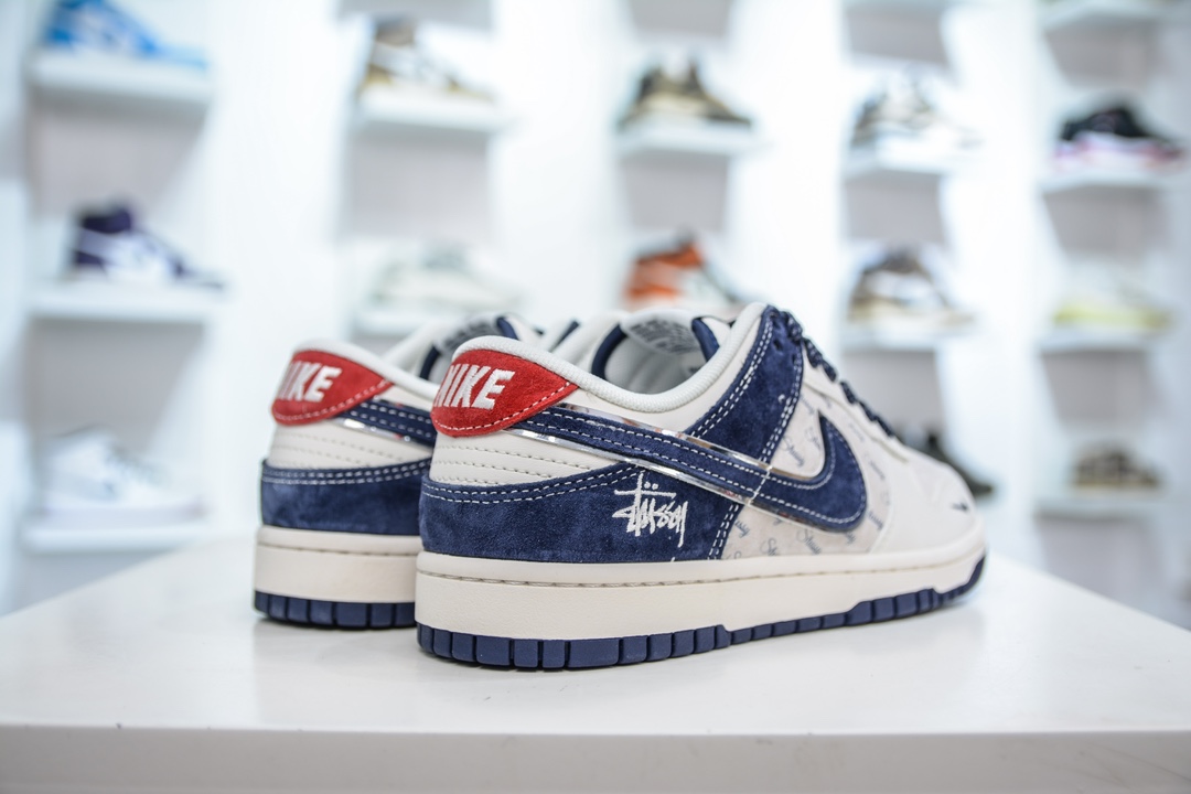 Nike SB Dunk Low x Stussy 斯图西联名-猪八米灰蓝 XX2025-609