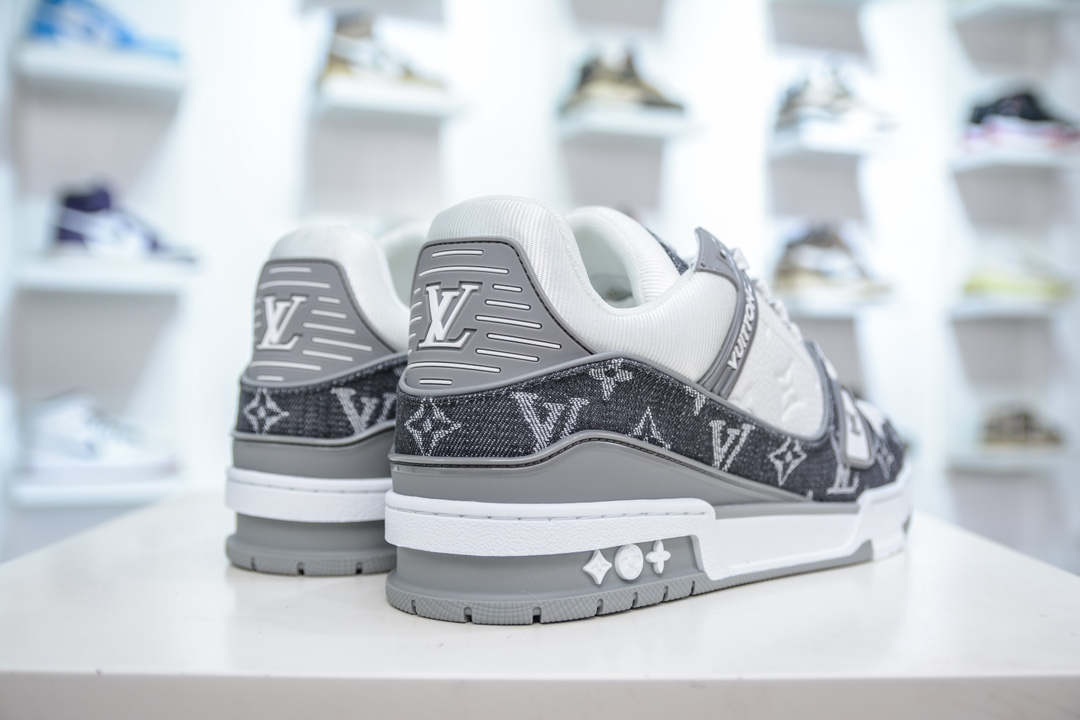 白灰牛仔 LOUIS VUITTON Trainer LV 路易威登 独家全新升级最新包装