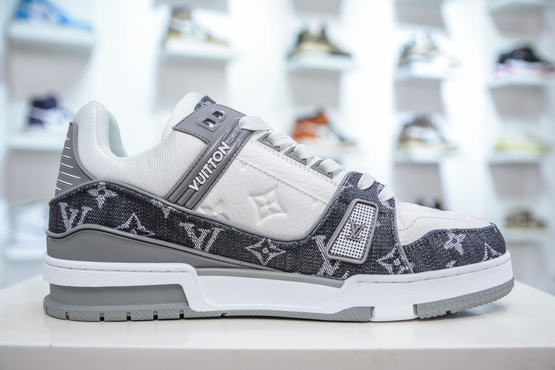 白灰牛仔 LOUIS VUITTON Trainer LV 路易威登 独家全新升级最新包装